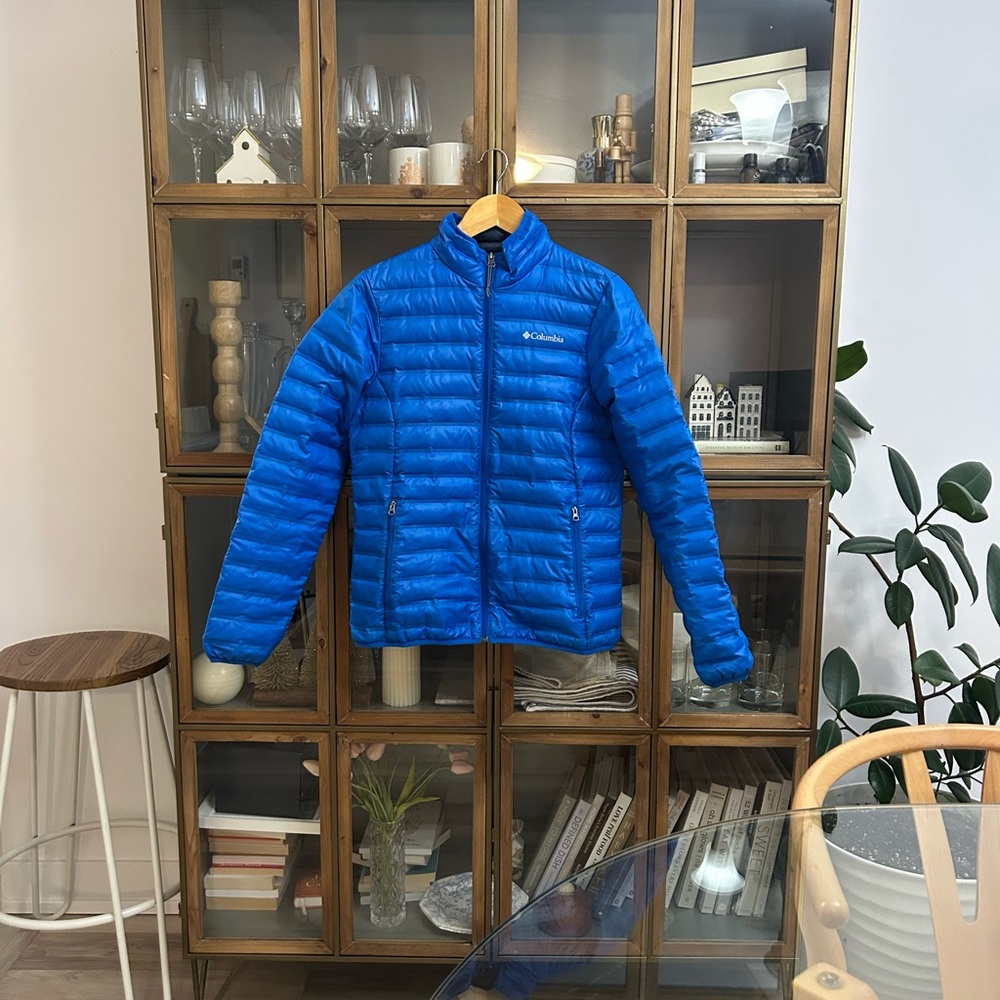 Columbia Down Blue Puffer Jacket